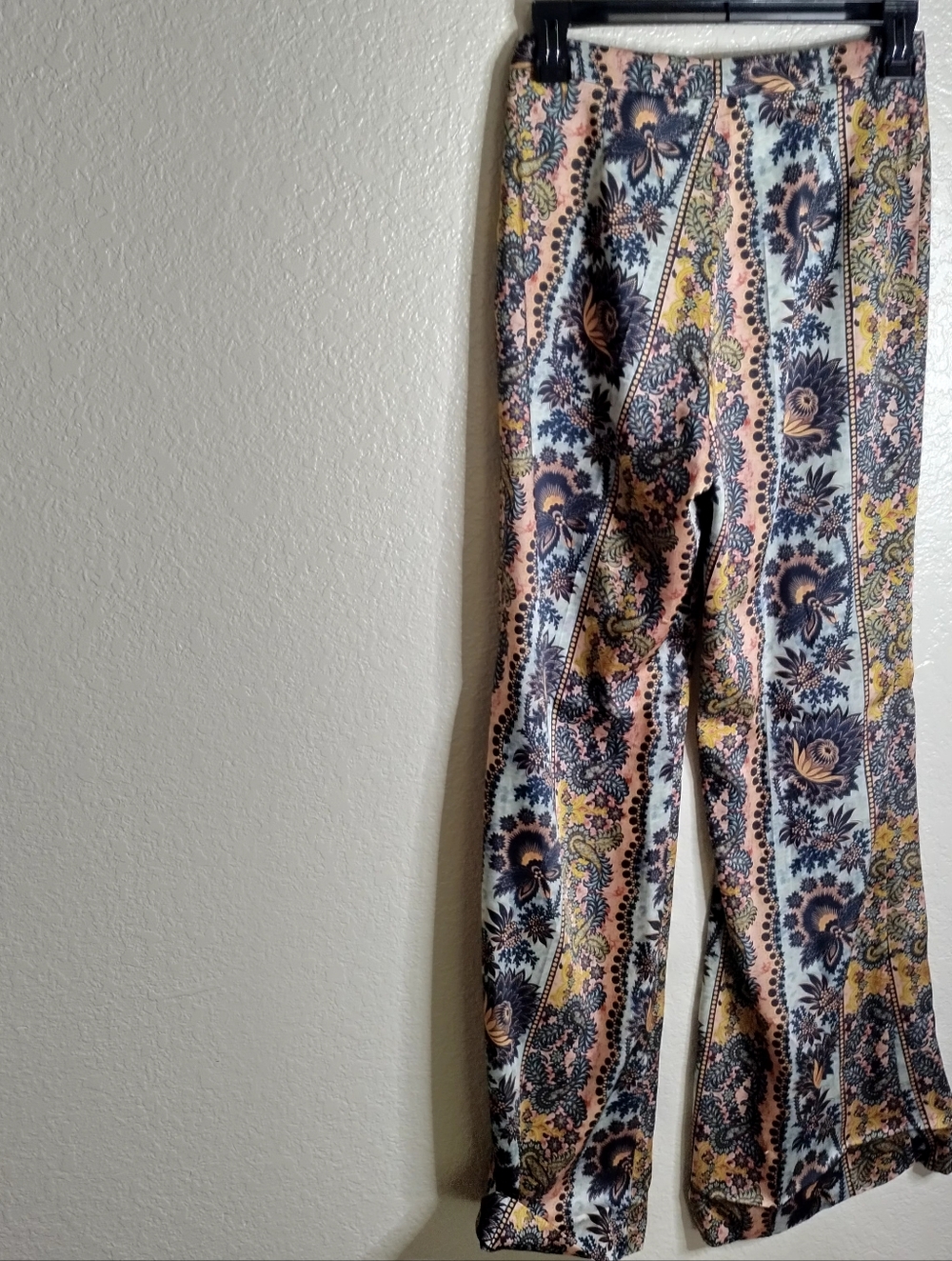 Sandro Flowing Baroque Printed Trousers Sz 34/XS - Picture 8 of 12